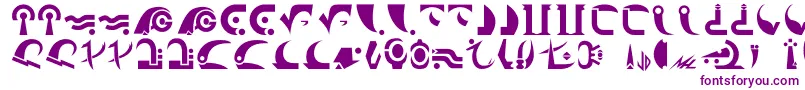 Centauri Font – Purple Fonts on White Background