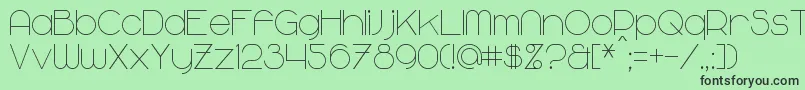Majoram Font – Black Fonts on Green Background