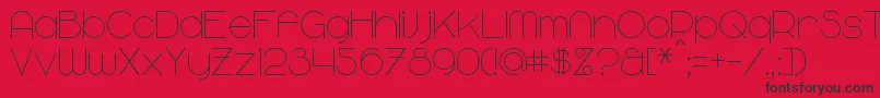Majoram Font – Black Fonts on Red Background