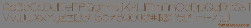 Majoram Font – Brown Fonts on Gray Background