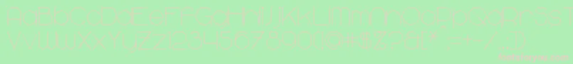 Majoram Font – Pink Fonts on Green Background