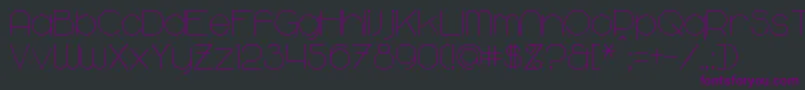 Majoram Font – Purple Fonts on Black Background