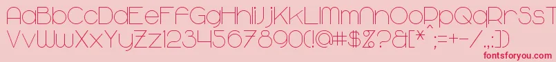 Majoram Font – Red Fonts on Pink Background