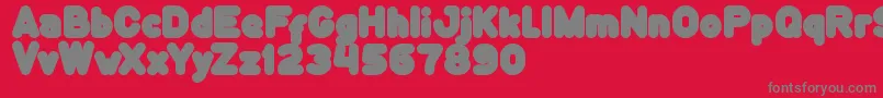 Więcej informacji o czcionce FunnyAndCute Czcionka FunnyAndCute – szare czcionki na czerwonym tle
