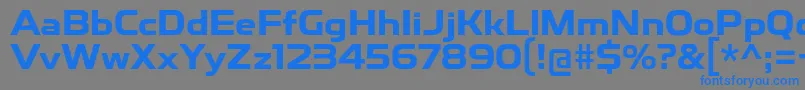 ToxigenesisBd Font – Blue Fonts on Gray Background