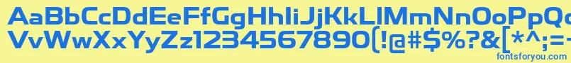 fuente ToxigenesisBd – Fuentes Azules Sobre Fondo Amarillo