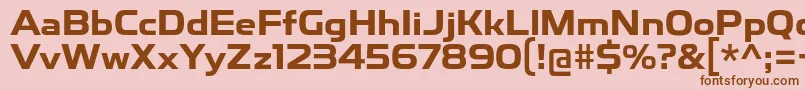 More about ToxigenesisBd Font ToxigenesisBd Font – Brown Fonts on Pink Background