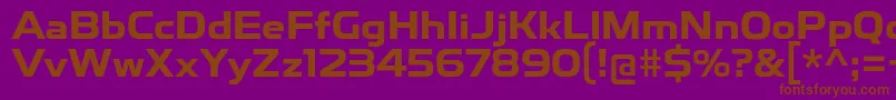 ToxigenesisBd Font – Brown Fonts on Purple Background