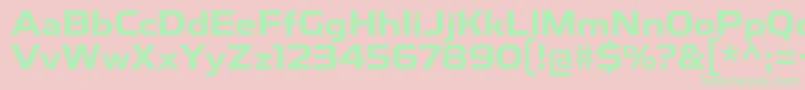 ToxigenesisBd-Schriftart – Grüne Schriften auf rosa Hintergrund