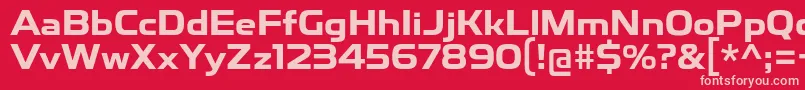 ToxigenesisBd Font – Pink Fonts on Red Background