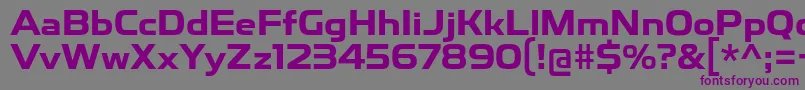 ToxigenesisBd Font – Purple Fonts on Gray Background