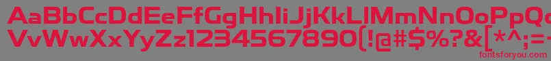 ToxigenesisBd Font – Red Fonts on Gray Background