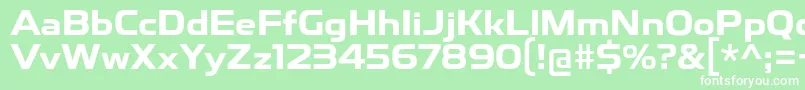 ToxigenesisBd Font – White Fonts on Green Background