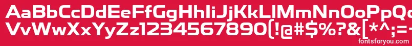 ToxigenesisBd Font – White Fonts on Red Background