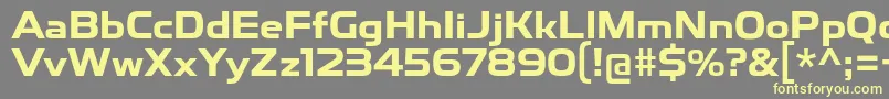 ToxigenesisBd Font – Yellow Fonts on Gray Background