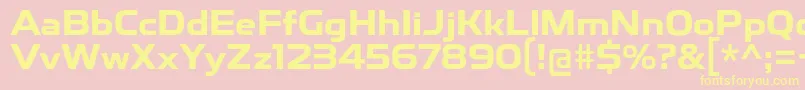 ToxigenesisBd Font – Yellow Fonts on Pink Background