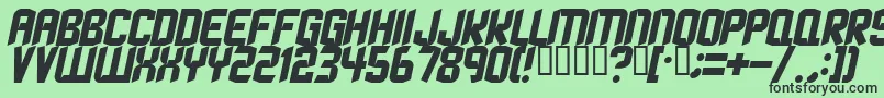 StrangephenomenaNormal Font – Black Fonts on Green Background