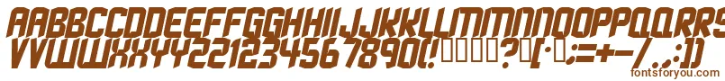 StrangephenomenaNormal-fontti – ruskeat fontit valkoisella taustalla