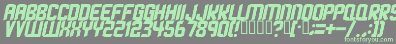 StrangephenomenaNormal Font – Green Fonts on Gray Background