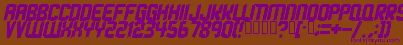 StrangephenomenaNormal Font – Purple Fonts on Brown Background