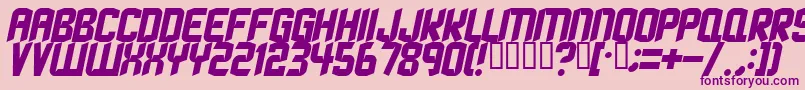 StrangephenomenaNormal Font – Purple Fonts on Pink Background