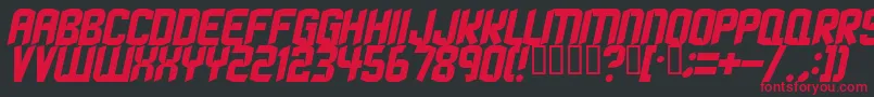 StrangephenomenaNormal Font – Red Fonts on Black Background