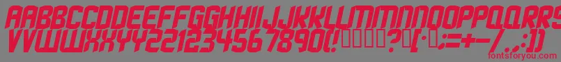StrangephenomenaNormal Font – Red Fonts on Gray Background