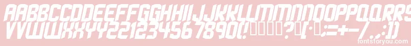 StrangephenomenaNormal Font – White Fonts on Pink Background