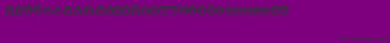 Headofidol Font – Black Fonts on Purple Background