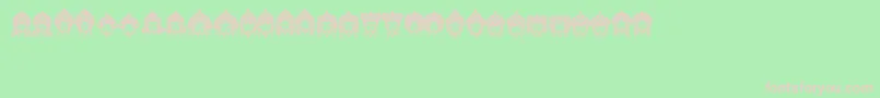 Headofidol Font – Pink Fonts on Green Background
