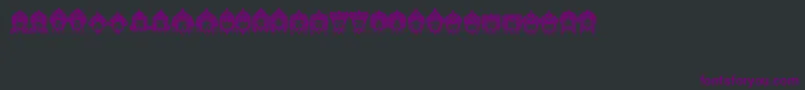 Headofidol Font – Purple Fonts on Black Background