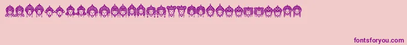 Headofidol Font – Purple Fonts on Pink Background