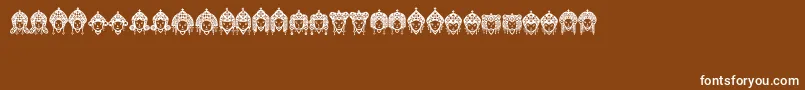 Headofidol Font – White Fonts on Brown Background