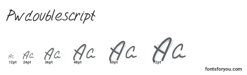 Pwdoublescript Font Sizes