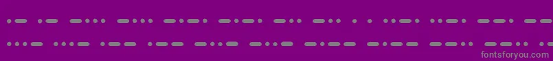 Шрифт SamuelMorseMedium – серые шрифты на фиолетовом фоне