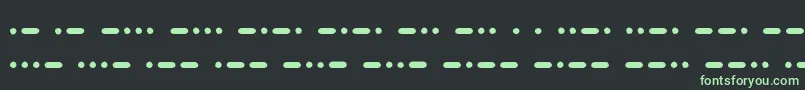 Czcionka SamuelMorseMedium – zielone czcionki na czarnym tle