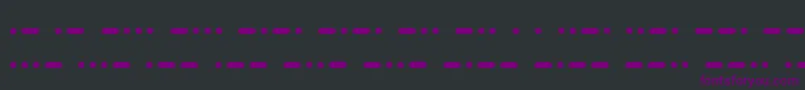フォントSamuelMorseMedium – 黒い背景に紫のフォント