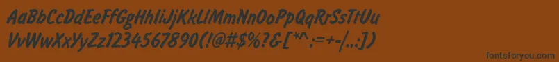 Police FalconLightRegular – polices noires sur fond brun