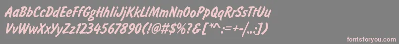 FalconLightRegular Font – Pink Fonts on Gray Background