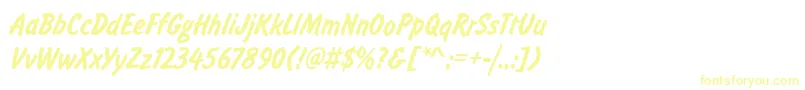 FalconLightRegular Font – Yellow Fonts on White Background