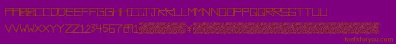 Rawdiet Font – Brown Fonts on Purple Background