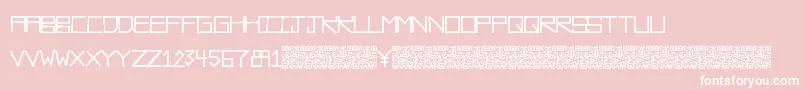Rawdiet Font – White Fonts on Pink Background