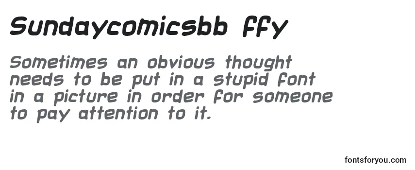 Sundaycomicsbb ffy Font