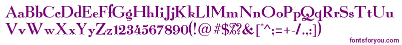 GraillightRegular Font – Purple Fonts on White Background