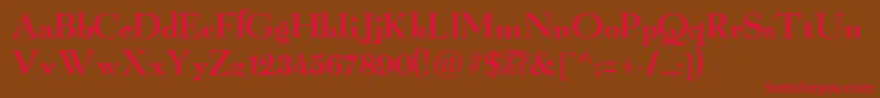 GraillightRegular Font – Red Fonts on Brown Background