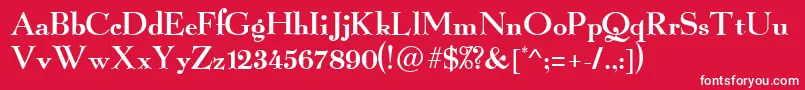 GraillightRegular Font – White Fonts on Red Background