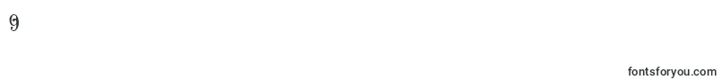 Egmont-Schriftart – Schriften für die Ziffer 9