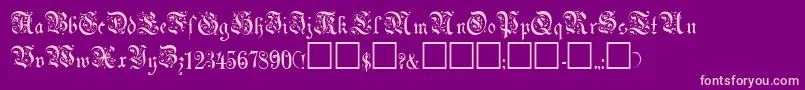 Egmont Font – Pink Fonts on Purple Background