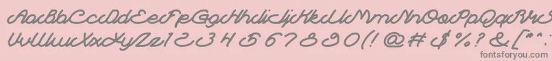 AutopilotLight-Schriftart – Graue Schriften auf rosa Hintergrund