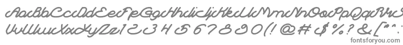 AutopilotLight-fontti – harmaat kirjasimet valkoisella taustalla